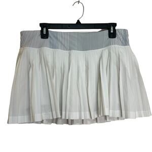 LULULEMON White Pleated Tennis Skirt Skort sz 10